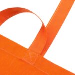 Torba bawełniana 140 g pomarańczowa z nadrukiem logo firmy